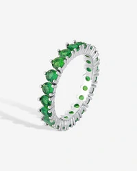 Anel Bianca Esmeralda