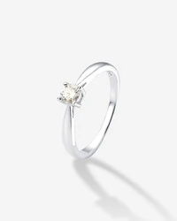 Anel Solitário Moissanite 4 mm - Prata 925