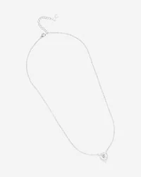 Colar Moissanite Heart M - Prata 925