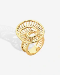 Anel Espiral Trama - Gold