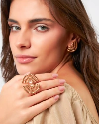 Brinco Ear Cuff Leque Atena