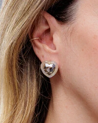 Brinco Cristal Heart