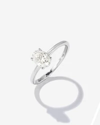 Anel Solitário Arles Moissanite - 7,5 mm - Prata 925