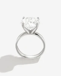 Anel Moissanite Ivis- Moissanite 12,5mm - 7ct - Prata 925