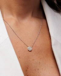 Colar Noite e Luz Moissanite - Prata 925