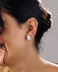 Conjunto Colar e Brinco Cristal e Gota