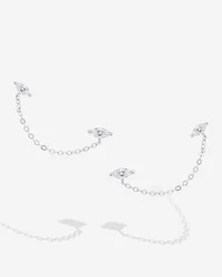 Brinco Ear Line Luna - Moissanite - Prata 925