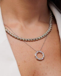 Colar Riviera Duo Shine Celeste