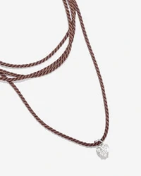 Colar Fio De Seda Calypso - Prata 925