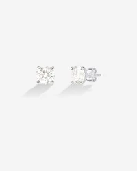 Brinco Ponto de Luz Moissanite 8 mm - Prata 925