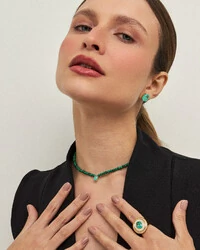 Colar Chocker Malaquita