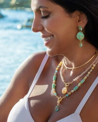 Colar Cristais Capri