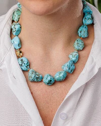 Colar Howlita Turquesa