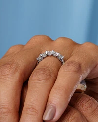 Anel Aparador Moissanite Classic - 4 mm - 0.3ct - Prata 925