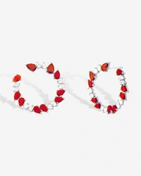 Brinco Argola Frontal Cristal