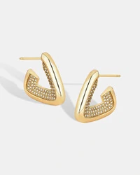 Brinco Argola Triangular Sissi