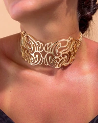 Colar Choker Borboleta