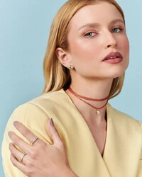 Colar Fio De Seda Calypso - Prata 925