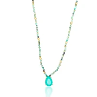 Colar Cristais Turquoise