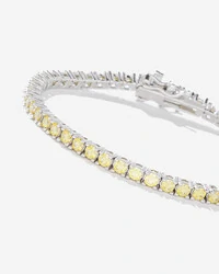 Pulseira Riviera Mavi 16 cm - Moissanite 0.6ct - 2,5 mm - Prata 925