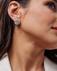 Brinco Noite e Luz Moissanite - 3,3 mm - Prata 925