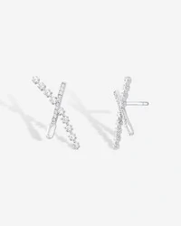 Brinco Ear Cuff X - Prata 925