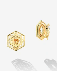Brinco De Pressão Geometric Hex