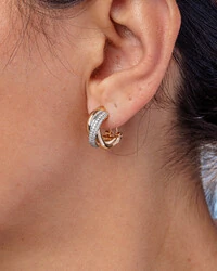 Brinco Argola Moissanite Evian - 0.67ct - Prata 925