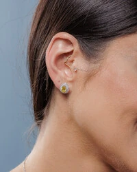 Brinco Moissanite Dandy (Gota) - 1.0ct - Prata 925