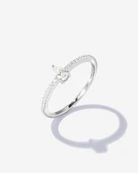 Anel Florence Moissanite - 3.5 mm - Prata 925