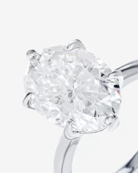 Anel Solitário Divine Moissanite - 14 mm - 8.0ct - 6 garras - Prata 925