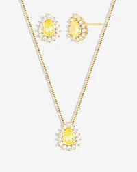 Conjunto Colar e Brinco Gota Mari