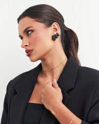 Brinco Inspired Kendall Cristais - PP