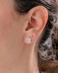 Brinco Noite e Luz Moissanite - 3,3 mm - Prata 925