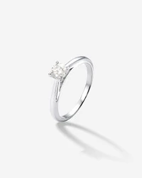 Anel Solitário Moissanite 5 mm - Prata 925
