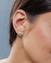 Brinco Moissanite Dandy - 0.8ct - Prata 925