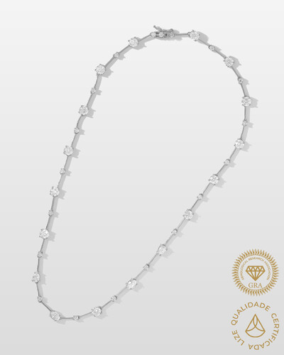 Foto Colar Riviera Fio Faca Inala Moissanite - 5mm- 9,2ct - Prata 925