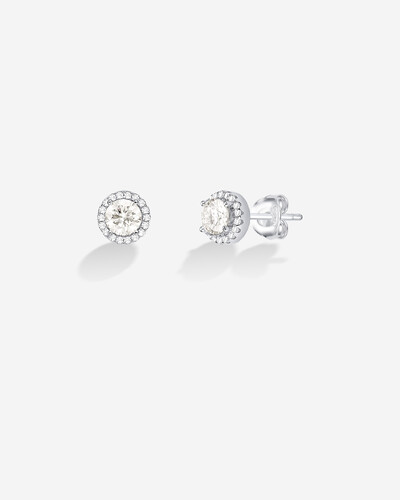 Foto Brinco Luxo Moissanite 5 mm - Prata 925