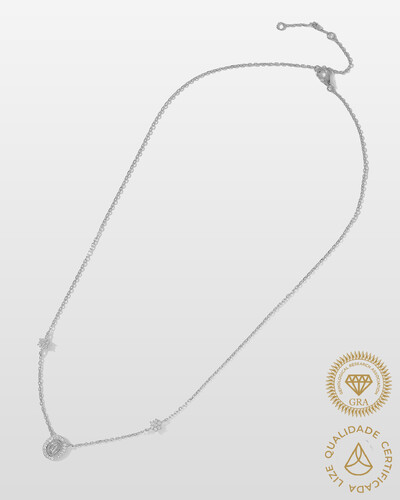 Foto Colar Nossa Senhora das Graças Moissanite 1.2mm- 0.008ct - Prata 925