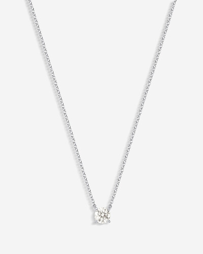 Foto Colar Ponto de luz Moissanite 5 mm - Prata 925