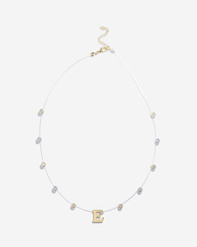 Foto Colar Fio Invisível Inicial Luiza - Personalizado