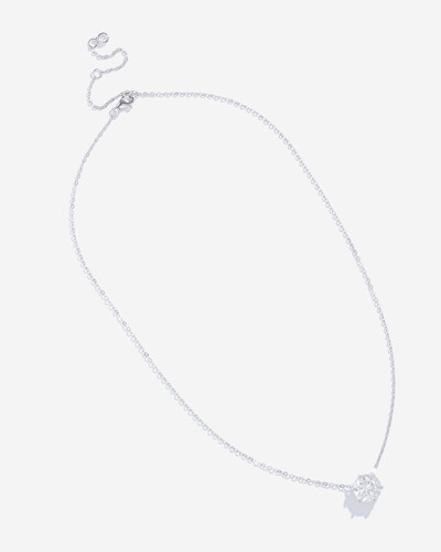 FotoColar Solitário de Moissanite - 3.5ct - 9,5 mm - Prata 925