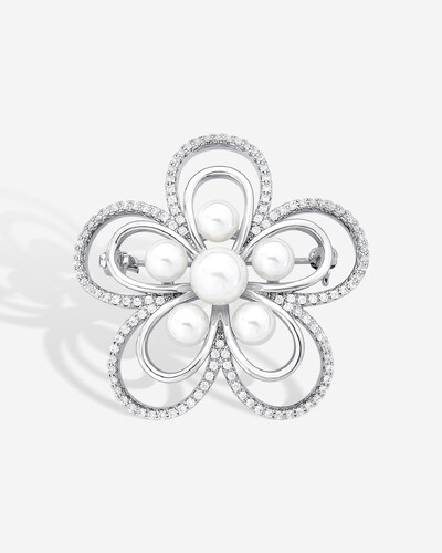 Foto Broche Flor De Perola