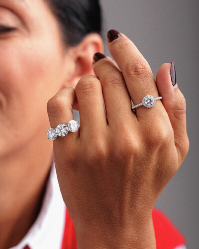 Foto Anel Aparador Yildiz- Moissanite 8 mm - 2,0ct - Prata 925