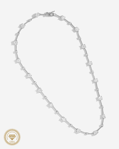 Foto Colar Riviera Fio Faca Inala Moissanite - 5mm- 9,2ct - Prata 925
