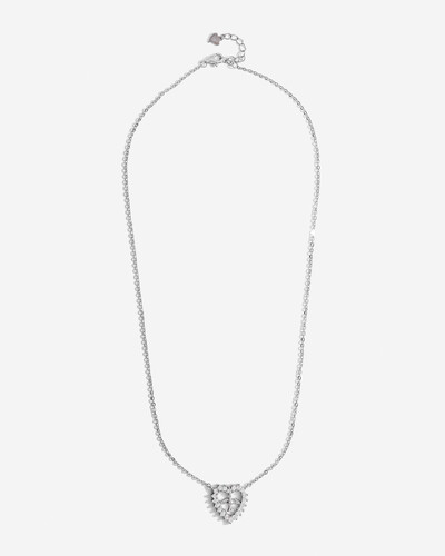 FotoColar Coração Do Divino Espírito Santo - Moissanite 2.0 mm - 0.71ct - Prata 925