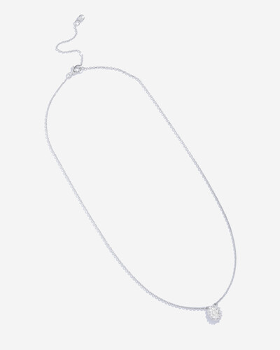 Foto Colar Camafeu Oval - Moissanite - 1.5ct - Prata 925