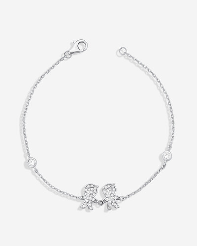 Foto Pulseira 2 Meninos - Prata 925