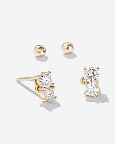 Foto Brinco Kiran - Moissanite 0.6ct - - Prata 925