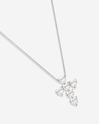 Foto Colar Cruz Bianca - Moissanite - 4.8 ct - Prata 925